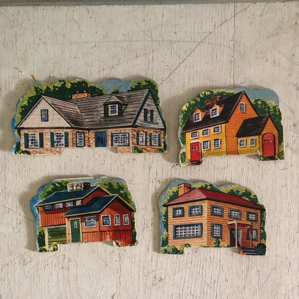 Vintage Cardboard Home Cutouts